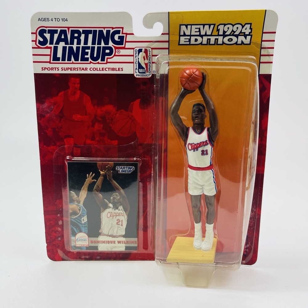 1994 Dominique Wilkins Starting Lineup Los Angeles Clipper NBA Basketball Figure